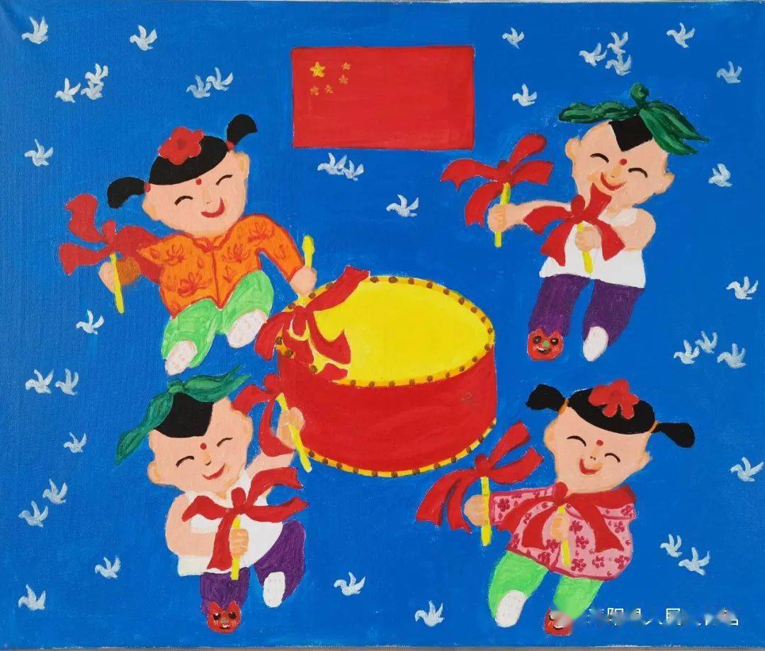 同心向黨禮贊百年 壽陽縣文化館美術培訓班學員以農(nóng)民畫深情頌黨恩